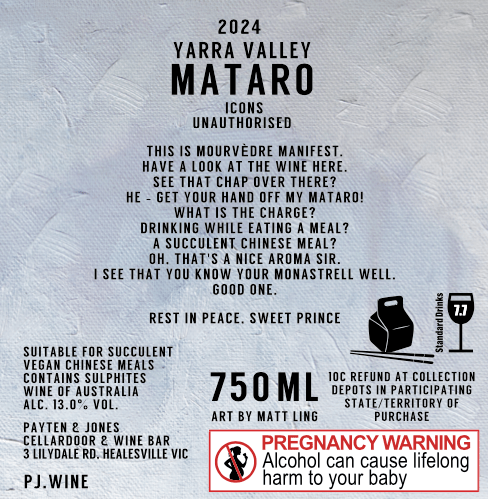 Payten & Jones 2024 Mataro Manifest - Latitude Wine & Liquor Merchant