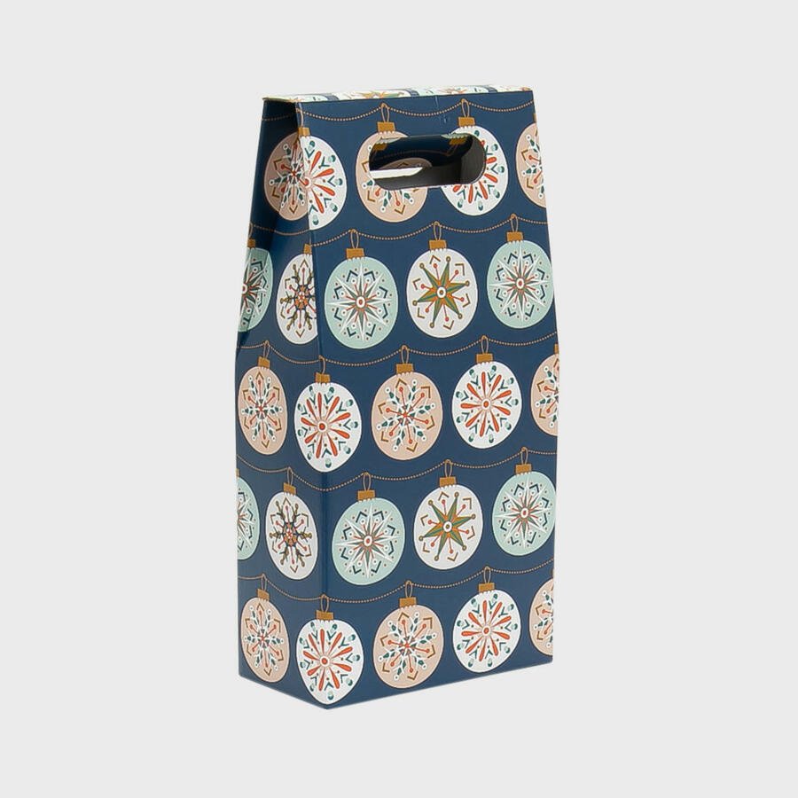 Two Bottle Blue Bauble Gift Carton - Latitude Wine & Liquor Merchant