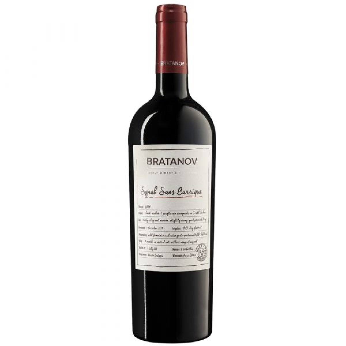 Bratanov Winery Syrah Sans Barrique - Latitude Wine & Liquor Merchant