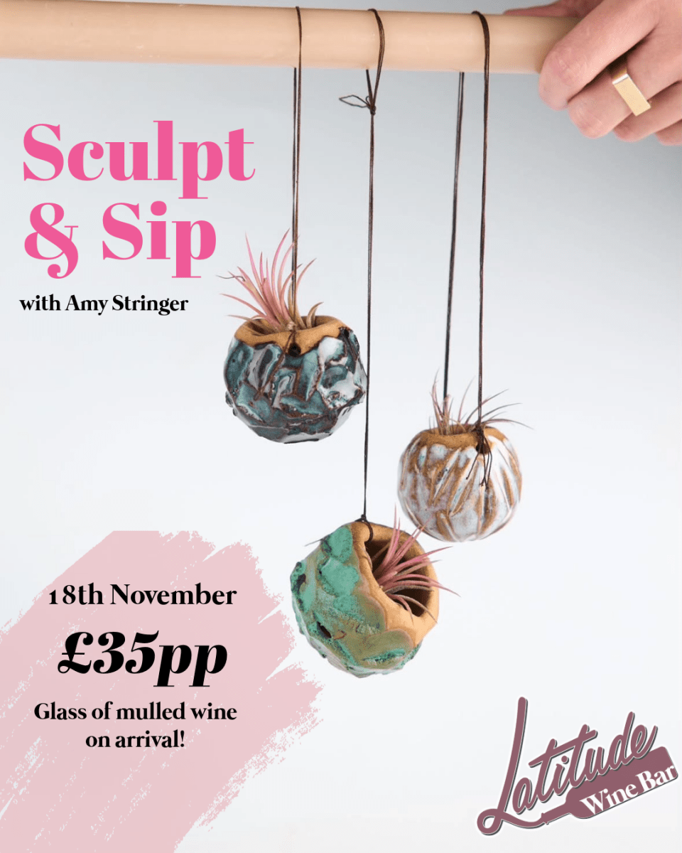 Festive Sculpt & Sip - 18th November - Latitude Wine & Liquor Merchant