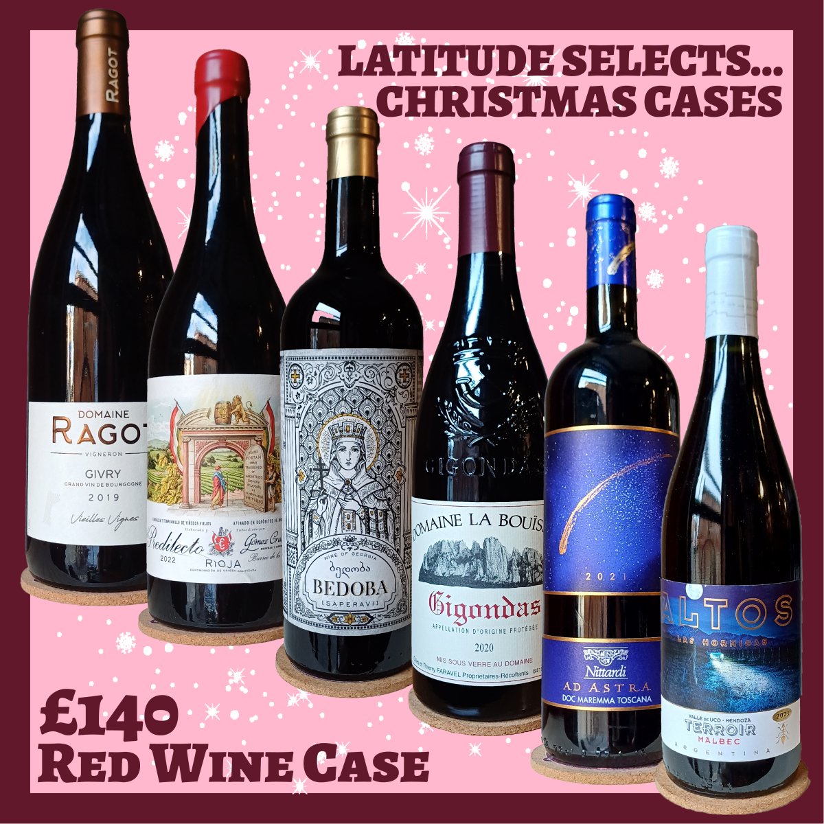 Latitude Selects XMAS CASE RED 140 - Latitude Wine & Liquor Merchant