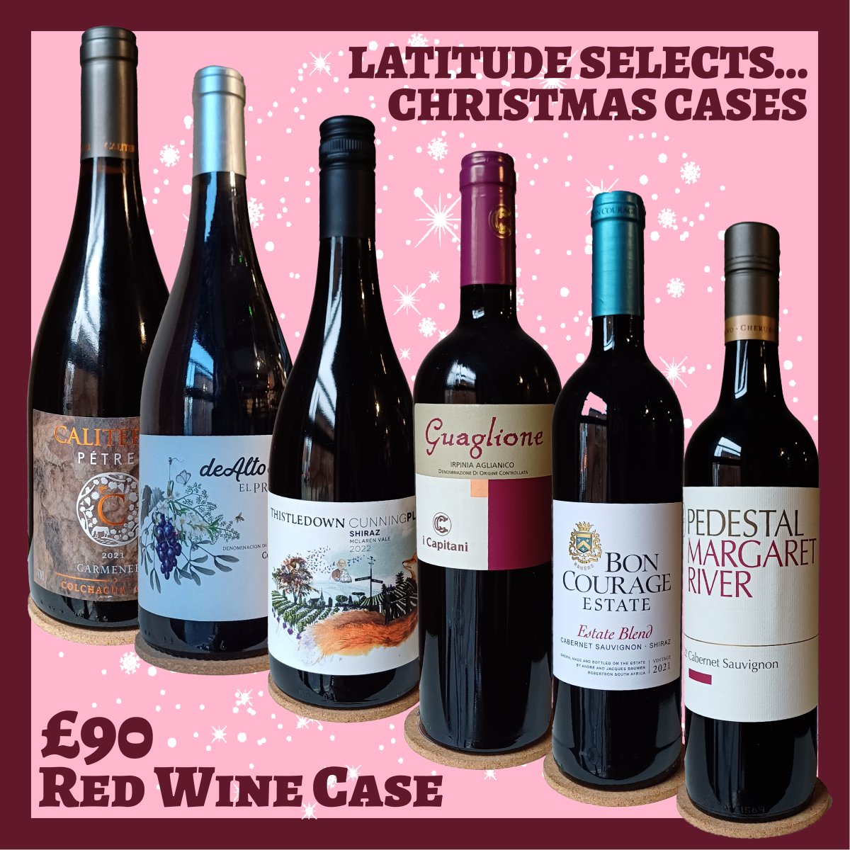 Latitude Selects XMAS CASE RED 90 - Latitude Wine & Liquor Merchant