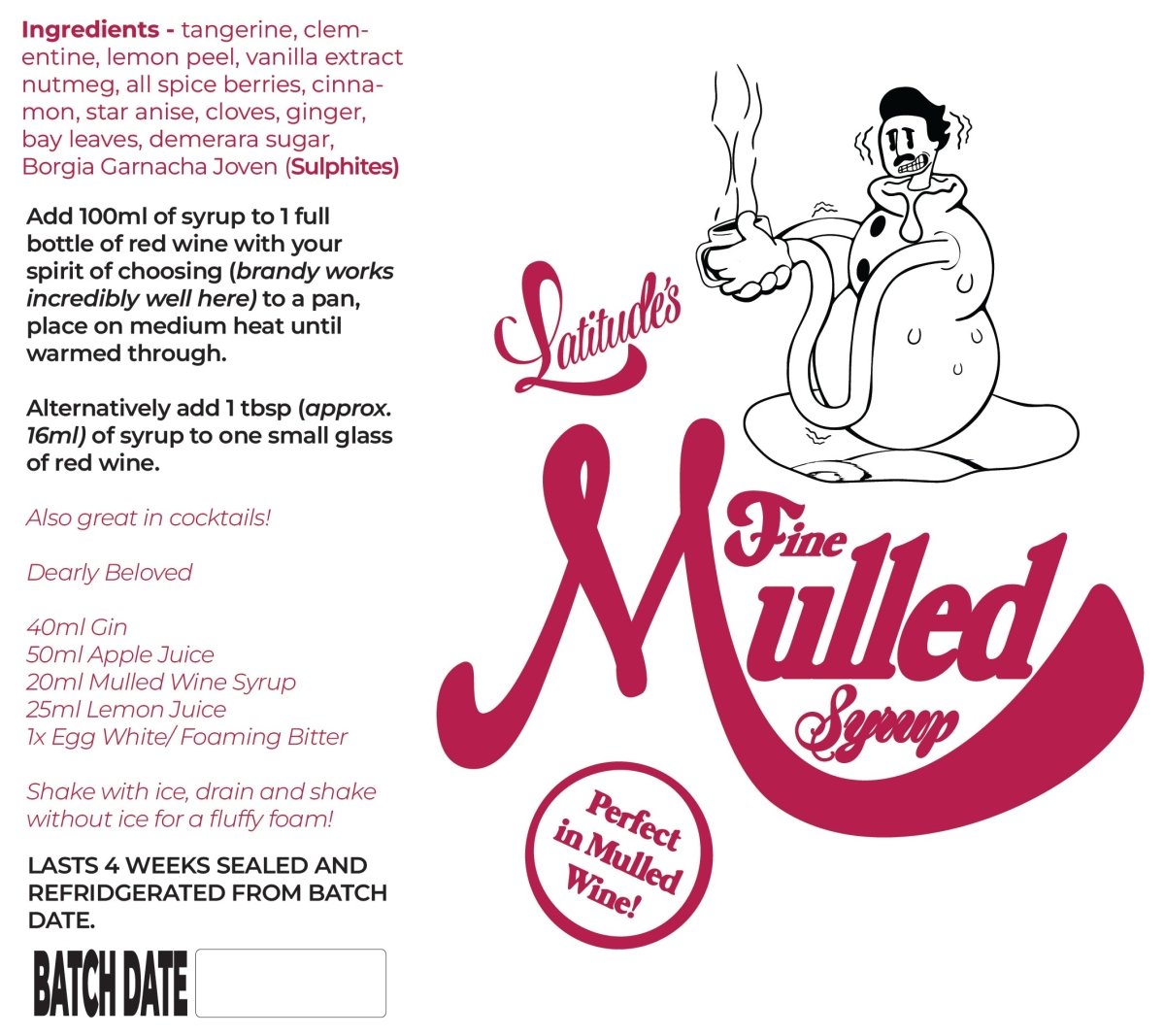 Mulled Wine Syrup - Latitude Wine & Liquor Merchant