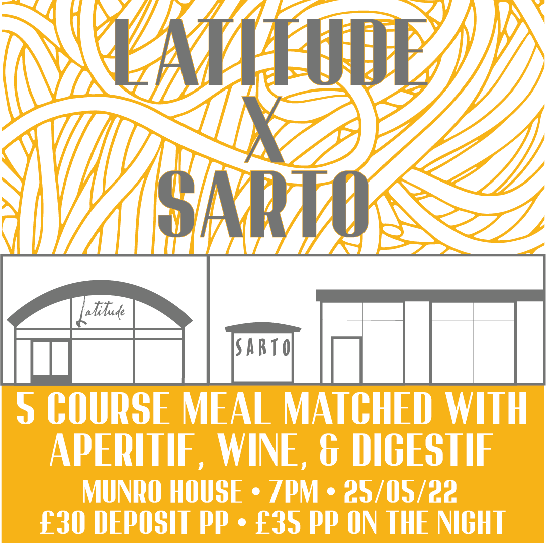 Latitude X Sarto - An evening of food & drink - Latitude Wine & Liquor Merchant